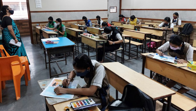 DRAWING COMPETITION August 2021 | Saraswati School Rabodi in Thane