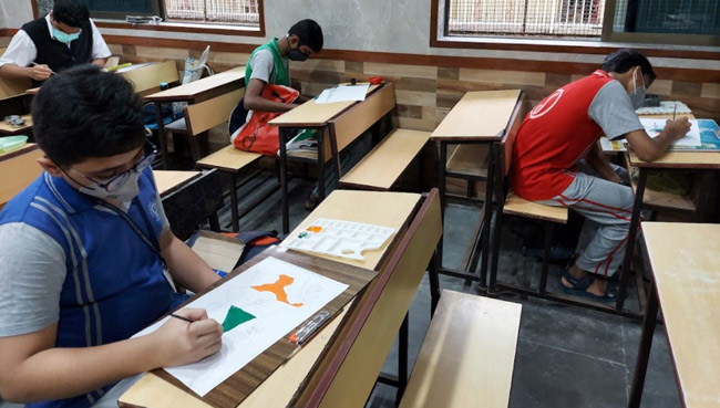 DRAWING COMPETITION August 2021 | Saraswati School Rabodi in Thane