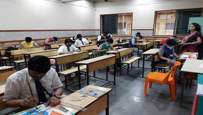 DRAWING COMPETITION August 2021 | Saraswati School Rabodi in Thane