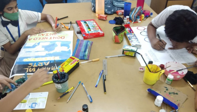 POSTER MAKING COMPETITION 2021 | Saraswati School Rabodi in Thane