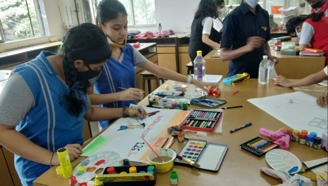 POSTER MAKING COMPETITION 2021 | Saraswati School Rabodi in Thane