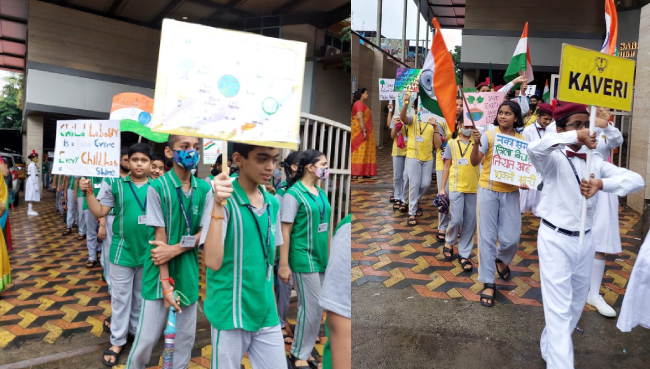 75 years of Indian Independence - Azadi Ka Amrit Mahotsav Secondary section | Saraswati School Rabodi in Thane
