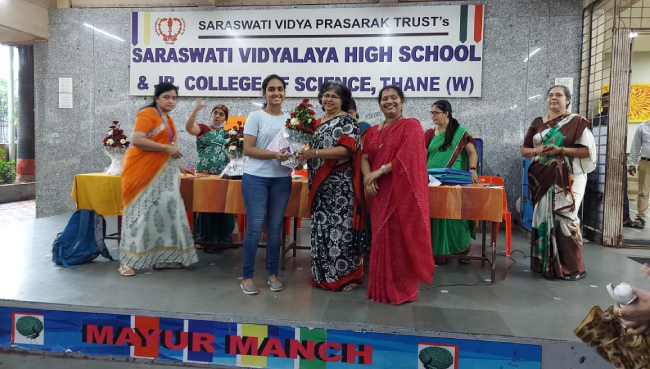 Secondary section Felicitation of SSC School Toppers 2021-22 | Saraswati School Rabodi in Thane