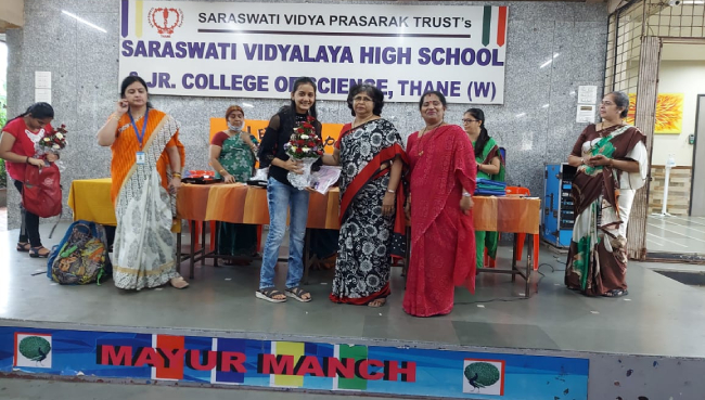 Secondary section Felicitation of SSC School Toppers 2021-22  | Saraswati School Rabodi in Thane