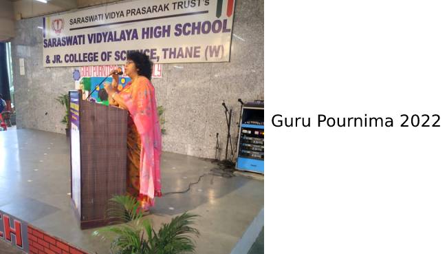Guru Pournima 2022 Secondary section | Saraswati School Rabodi in Thane