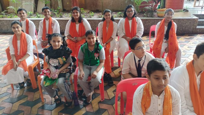 Hindi Diwas Celebration 2022 Secondary section | Saraswati School Rabodi in Thane