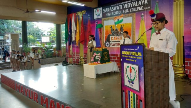 Kargil Vijay Diwas Activities - 26-7-2022  | Saraswati School Rabodi in Thane