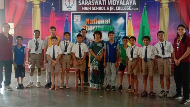 National Sports Day 29th August, 2022 Secondary section | Saraswati School Rabodi in Thane