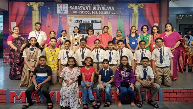 Std VIII Assembly Program 2022 Secondary Section | Saraswati School Rabodi in Thane