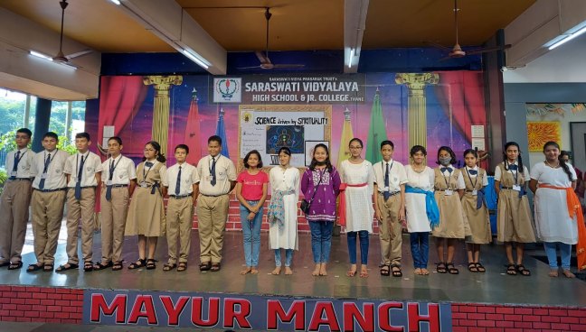 Std VIII Assembly Program 2022 Secondary Section | Saraswati School Rabodi in Thane