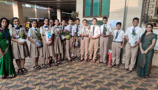 Tree plantations Day | Saraswati School Rabodi in Thane