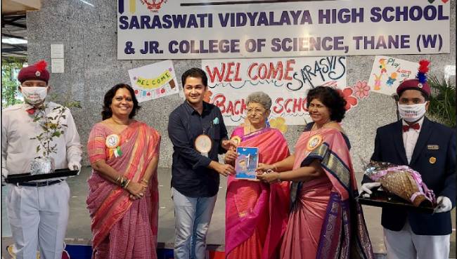 Secondary section back to school oct 2021| Saraswati School Rabodi in Thane