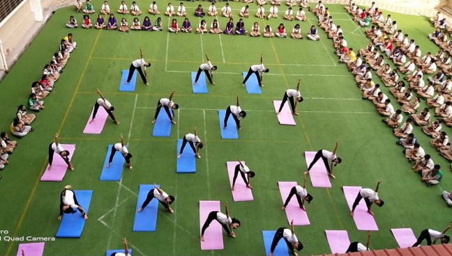 International Yoga Day (2023-2024) | Saraswati School Rabodi in Thane