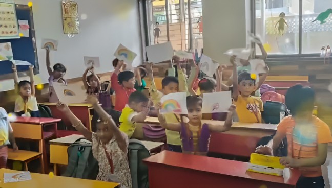 Pre-Primary Vibrant Rainbow Day 2023