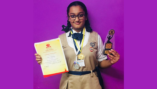 Achievement of Miss Juhi Shanbhag