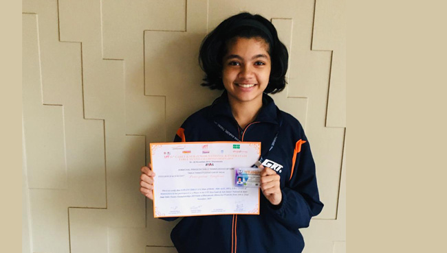 Achievement of Miss. Shravani Vivek Sawant | Secondary Schools in Thane