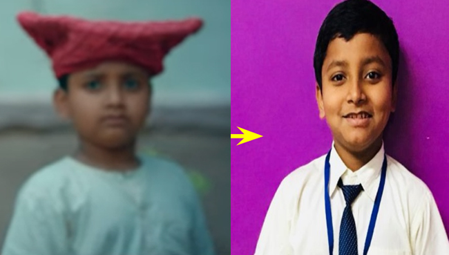 Shreyas Sawant Of Std VII E Playing The Role In Movie Bhai-Vyakti Valli 2019-20