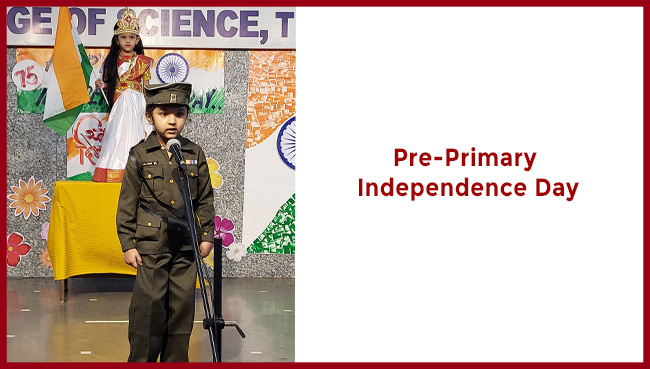 Pre - Primary section - Independence Day | Saraswati School Rabodi in Thane