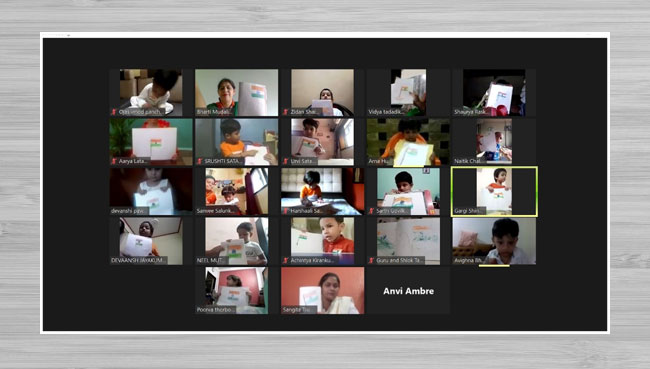 Independence Day Pre – Primary Independence Day online celebration on 17th August 2020