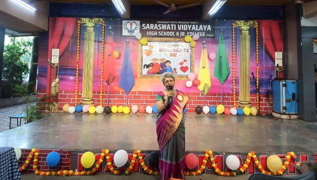 Pre Primary Grandparent's Day Celebration | Saraswati School Rabodi in Thane