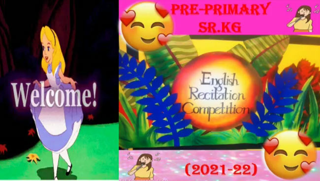 Pre - Primary section - Recitation Competition 2021