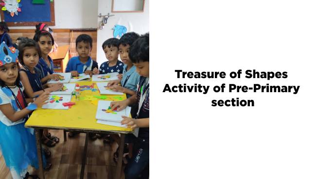 Treasure of Shapes Activity of Pre Primary section 2022 | Saraswati School Rabodi in Thane