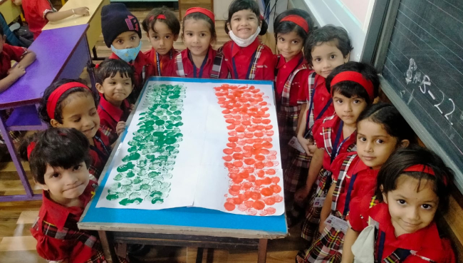75 Years Of Independence Pre - Primary Events section 2022 | Saraswati School Rabodi in Thane