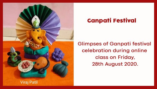 Ganesh Chaturthi Pre – Primary Ganesh Chaturthi online celebration August 2020