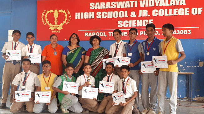 Thane District Dodge Ball Competition held by Thane Vaibhav - Saraswati School Rabodi Thane