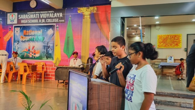 Std.VIII Assembly Program and National Sports Day Celebration 2023