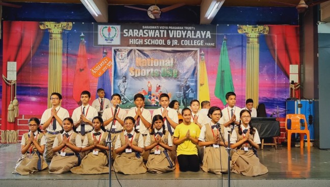 Std.VIII Assembly Program and National Sports Day Celebration 2023