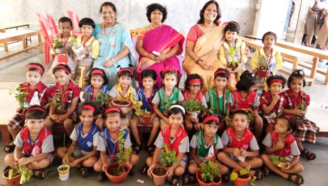 Tree Plantation Day - Saraswati School Rabodi Thane