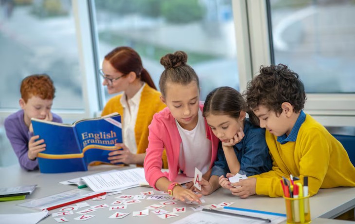 Children engaged in learning and socializing activities