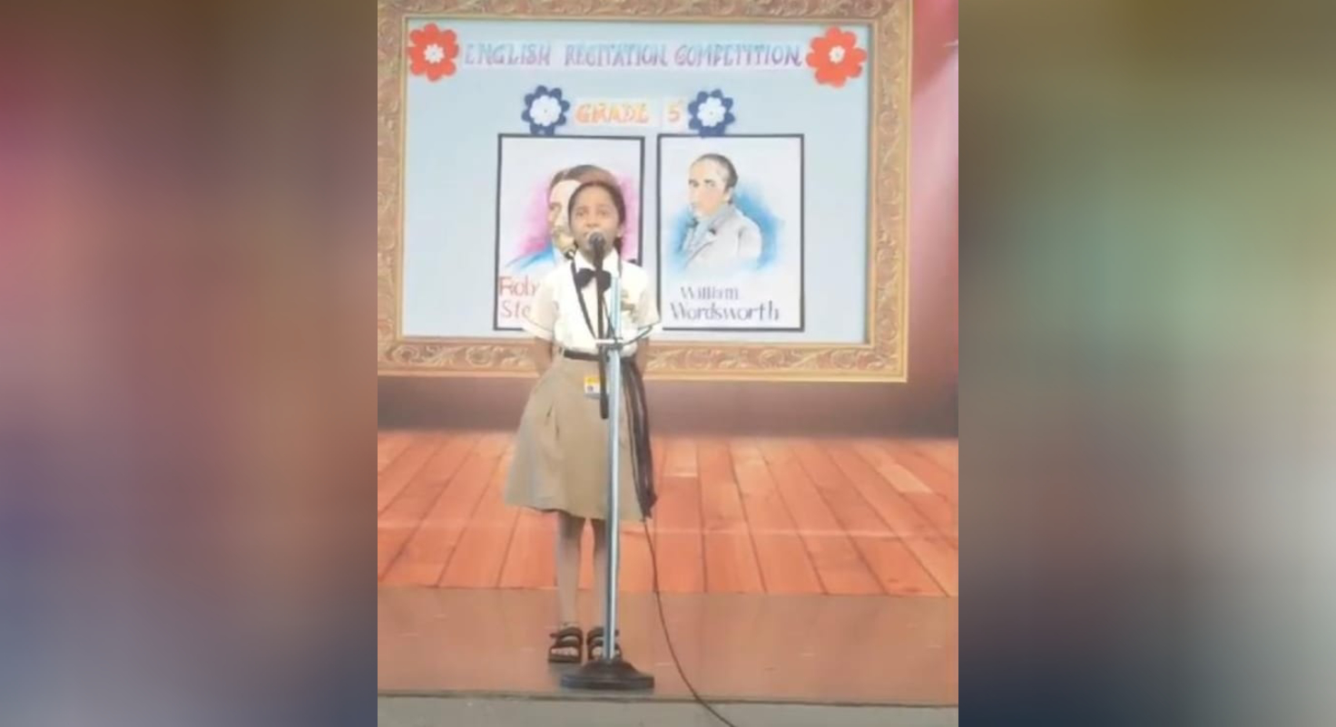 Primary Section 5th Std English Recitation Competition