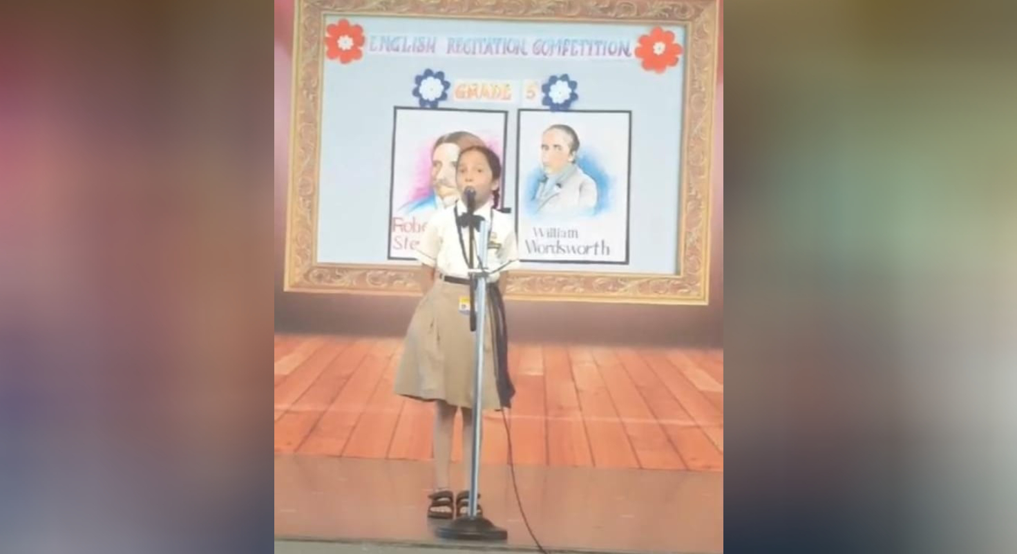 Primary Section 5th Std English Recitation Competition