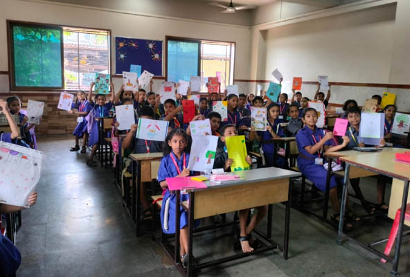 Greeting card making competition - Grade IV