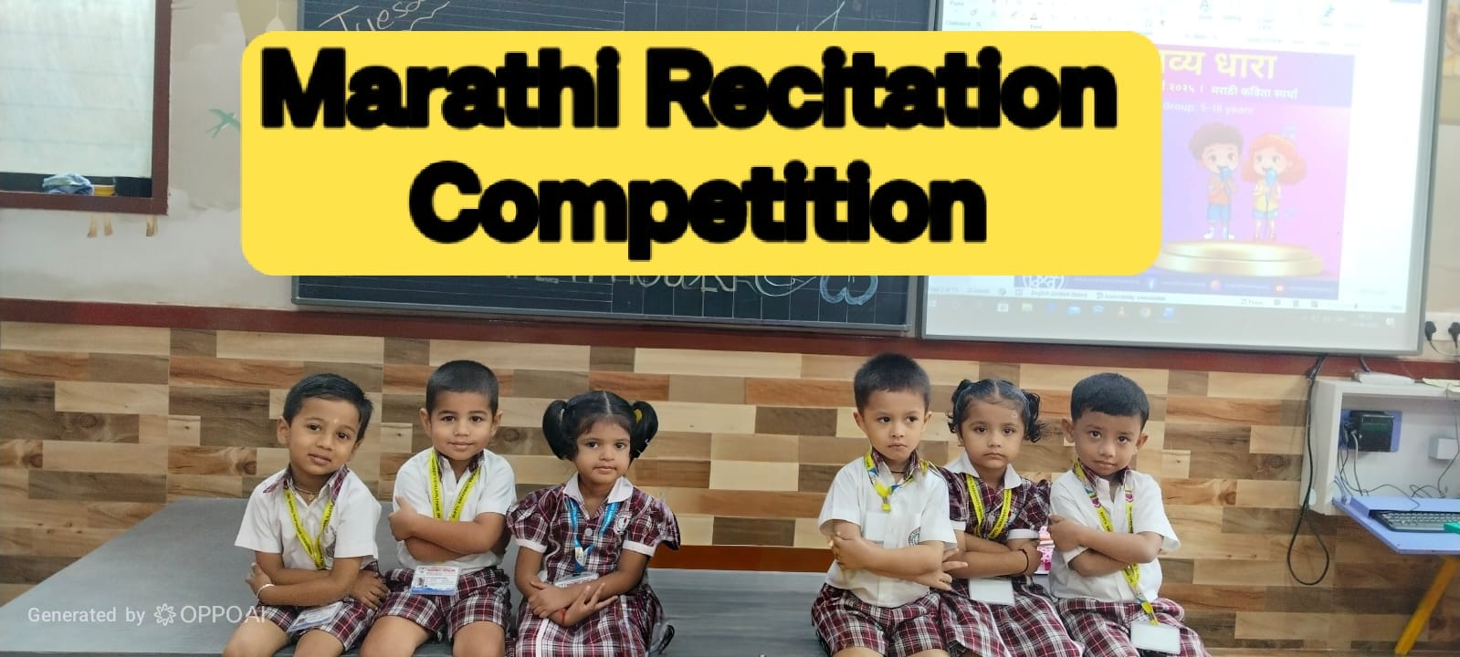 Pre-Primary Marathi and Hindi Recitation Competition
