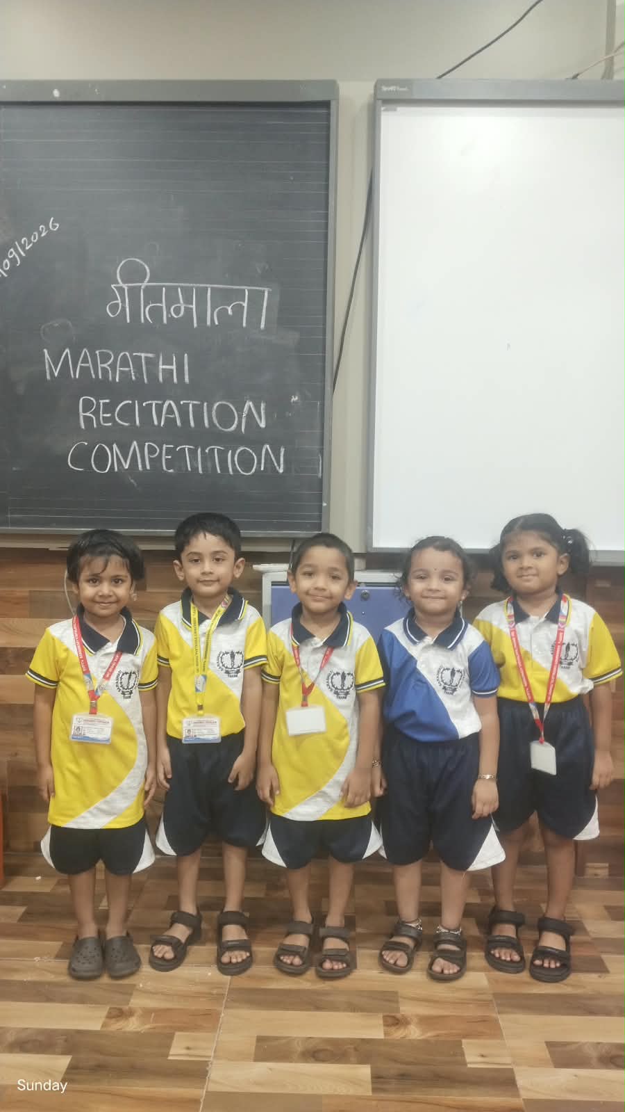 Pre-Primary Marathi and Hindi Recitation Competition