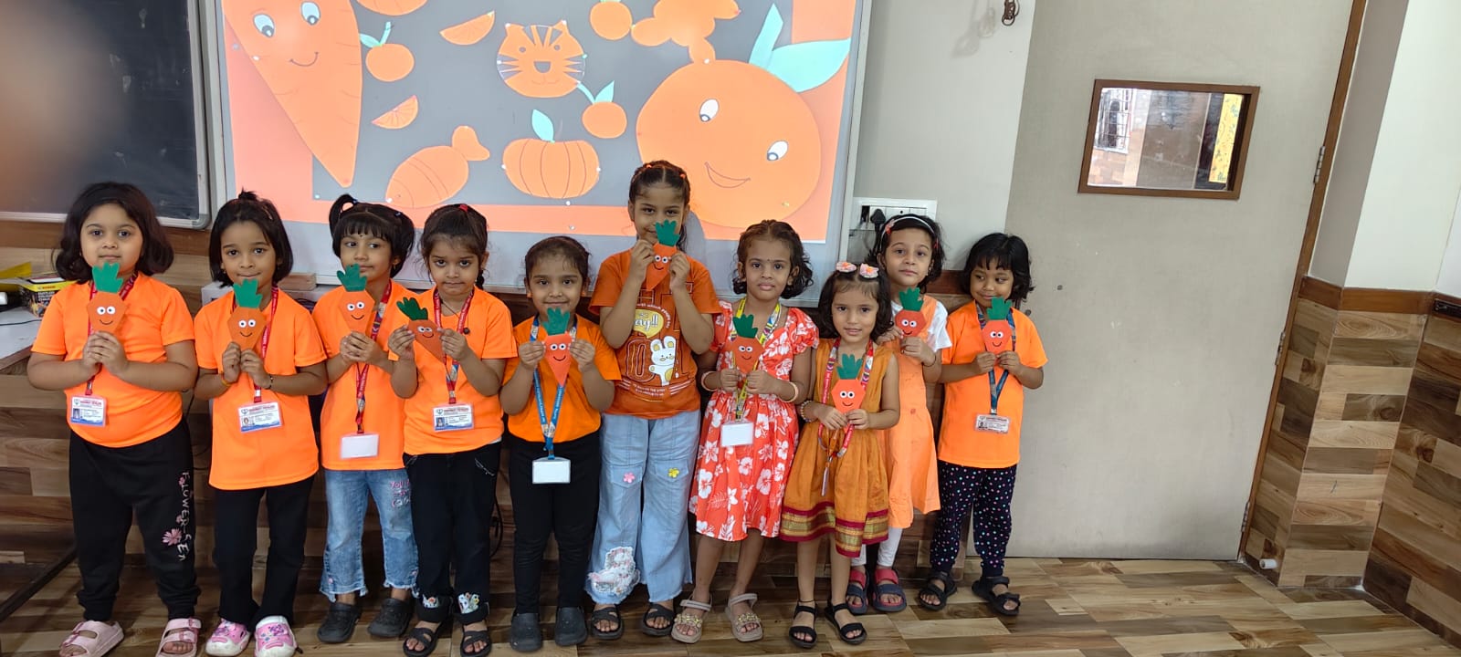 Pre Primary Orange Dressing Day