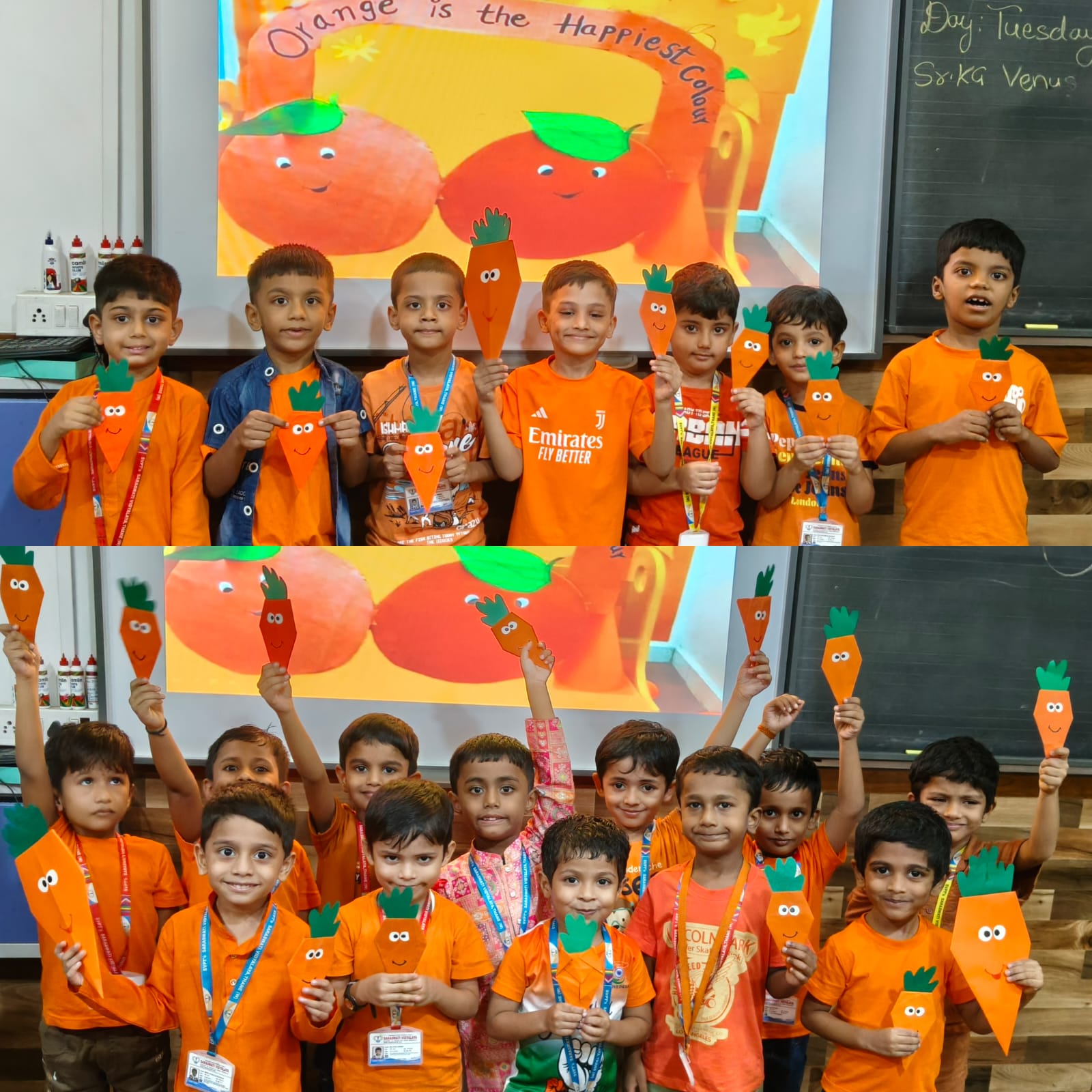 Pre Primary Orange Dressing Day