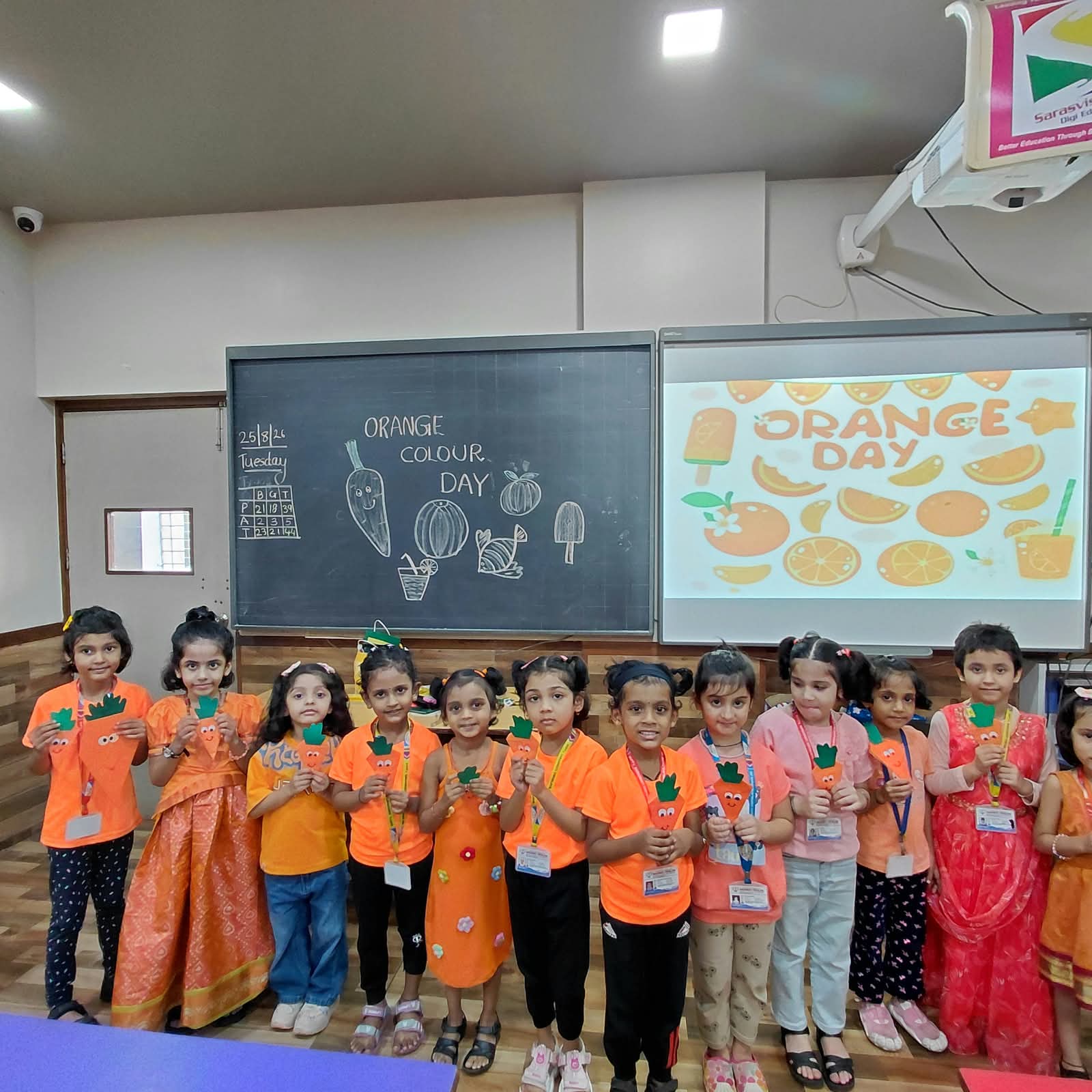 Pre Primary Orange Dressing Day