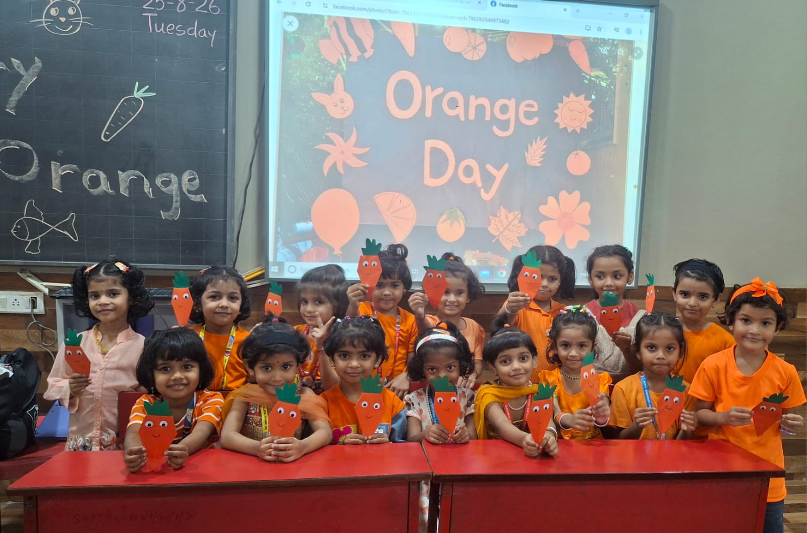 Pre Primary Orange Dressing Day