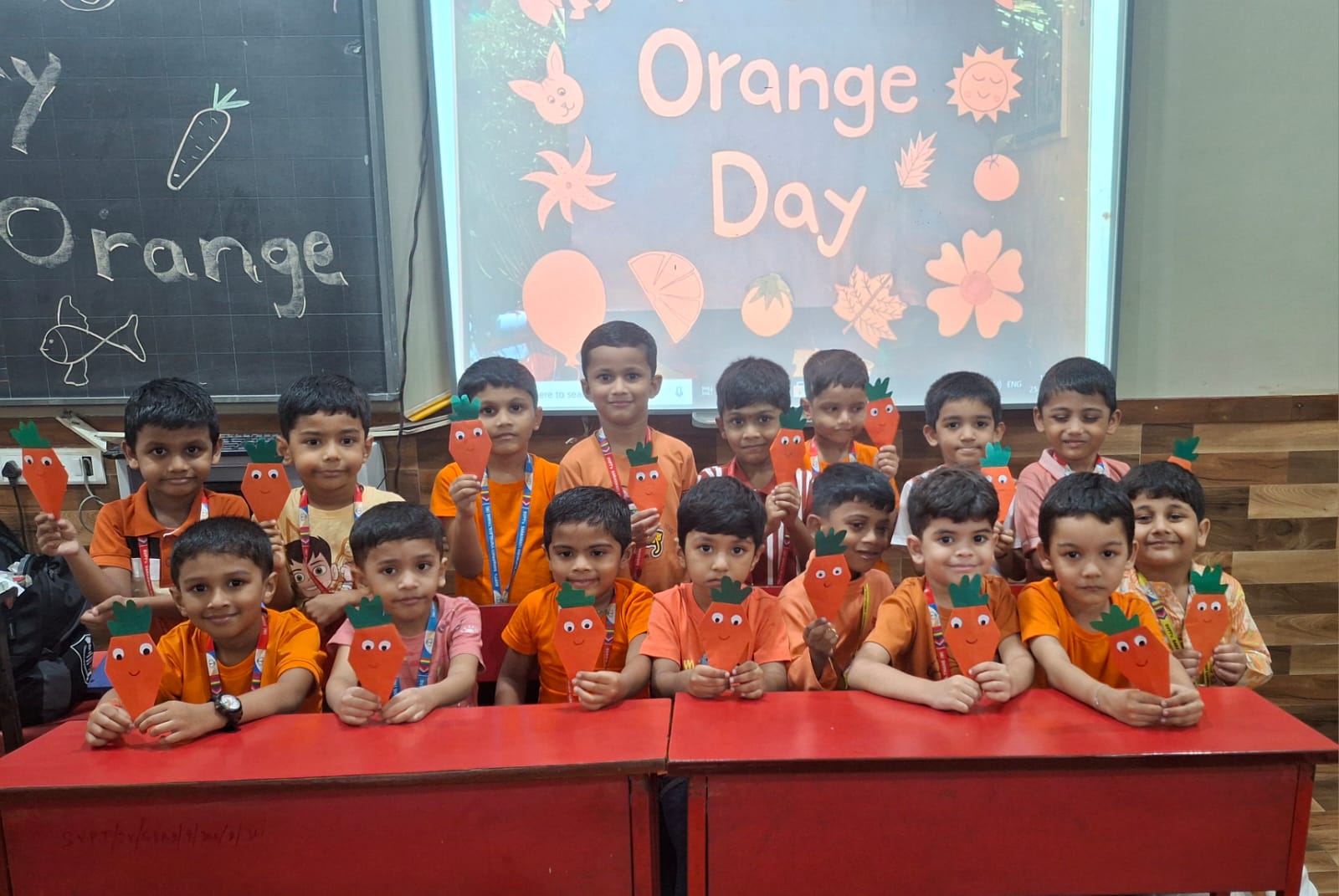 Pre Primary Orange Dressing Day