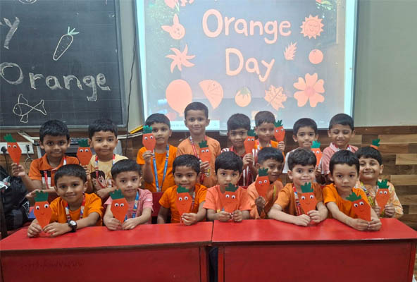 Pre Primary Orange Dressing Day