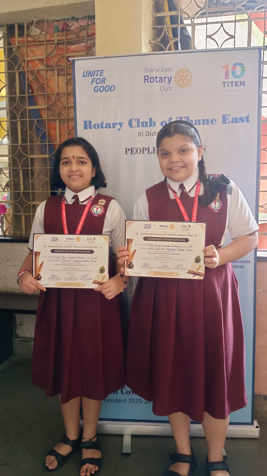 Sanskrit Shloka Recitation Competition organised by Rotary Club