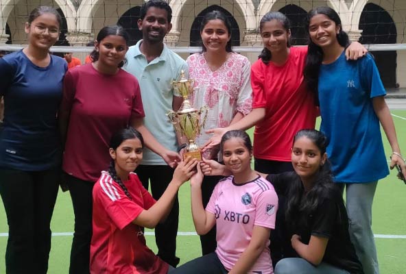 Sarasvis achievement in Inter School Divisional Level Shooting Ball Tournament 