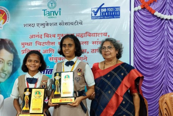 Student achievement in katha kathan competition held at anand vishwagurukul